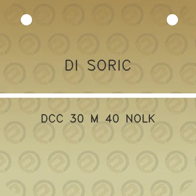 di-soric-dcc-30-m-40-nolk