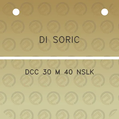 di-soric-dcc-30-m-40-nslk