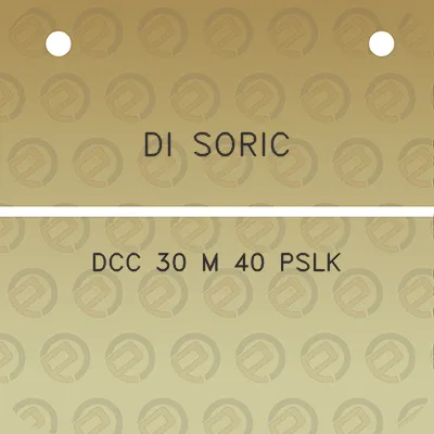 di-soric-dcc-30-m-40-pslk