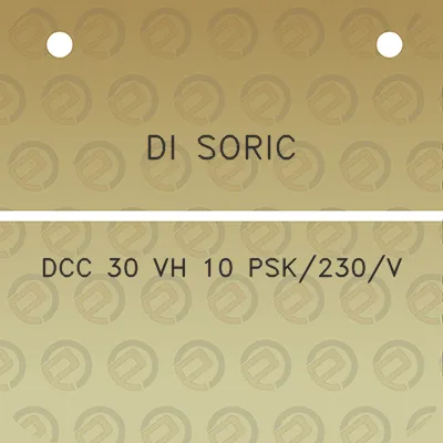 di-soric-dcc-30-vh-10-psk230v