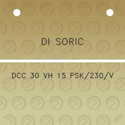 di-soric-dcc-30-vh-15-psk230v