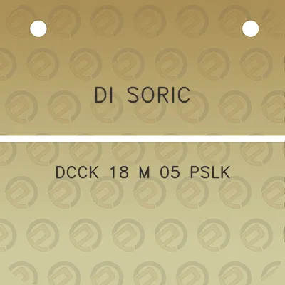 di-soric-dcck-18-m-05-pslk