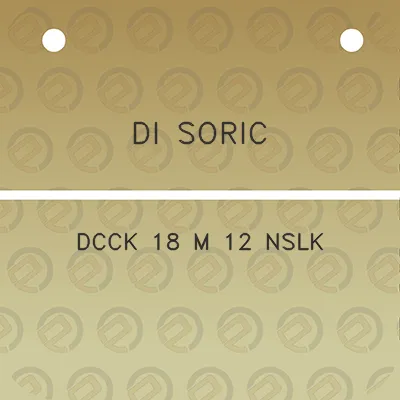 di-soric-dcck-18-m-12-nslk