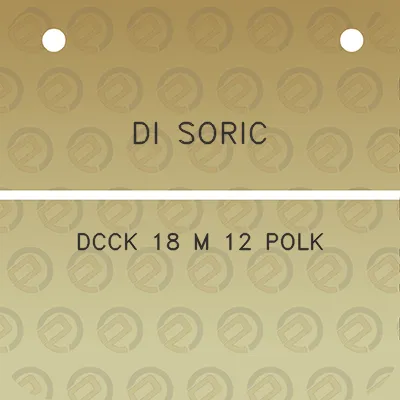 di-soric-dcck-18-m-12-polk