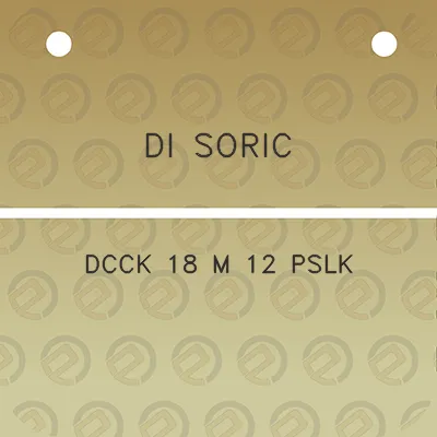 di-soric-dcck-18-m-12-pslk