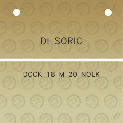 di-soric-dcck-18-m-20-nolk