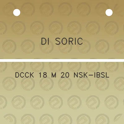 di-soric-dcck-18-m-20-nsk-ibsl