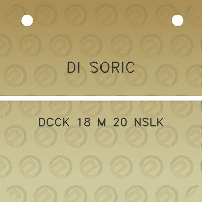 di-soric-dcck-18-m-20-nslk