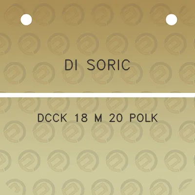 di-soric-dcck-18-m-20-polk