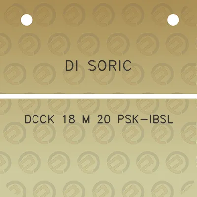 di-soric-dcck-18-m-20-psk-ibsl