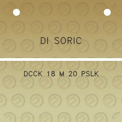 di-soric-dcck-18-m-20-pslk