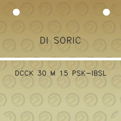 di-soric-dcck-30-m-15-psk-ibsl