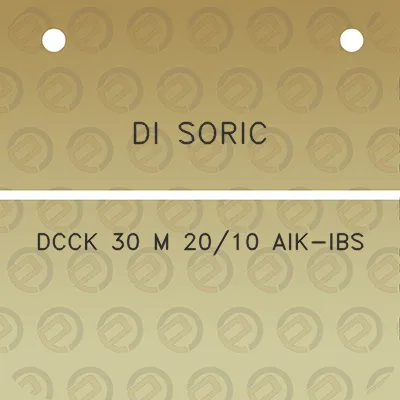 di-soric-dcck-30-m-2010-aik-ibs