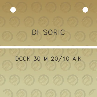 di-soric-dcck-30-m-2010-aik