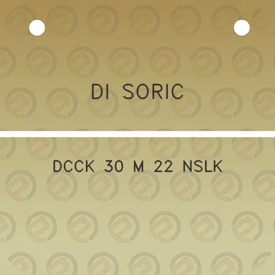 di-soric-dcck-30-m-22-nslk