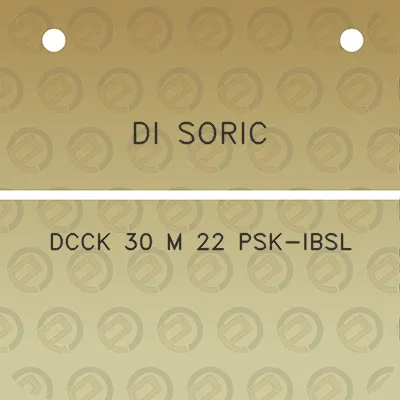 di-soric-dcck-30-m-22-psk-ibsl