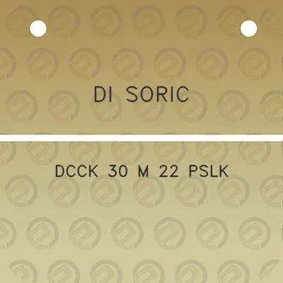 di-soric-dcck-30-m-22-pslk