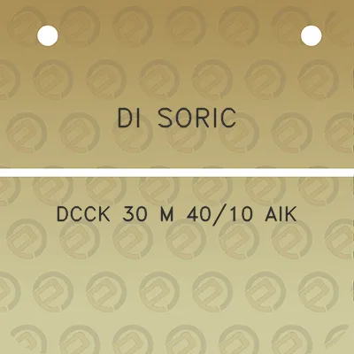 di-soric-dcck-30-m-4010-aik