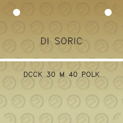 di-soric-dcck-30-m-40-polk