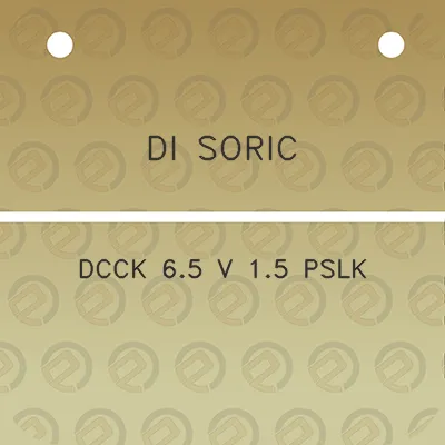 di-soric-dcck-65-v-15-pslk