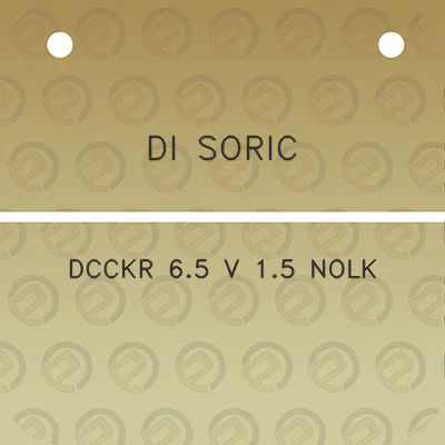 di-soric-dcckr-65-v-15-nolk