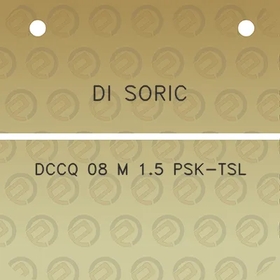 di-soric-dccq-08-m-15-psk-tsl