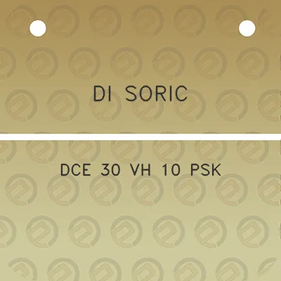 di-soric-dce-30-vh-10-psk