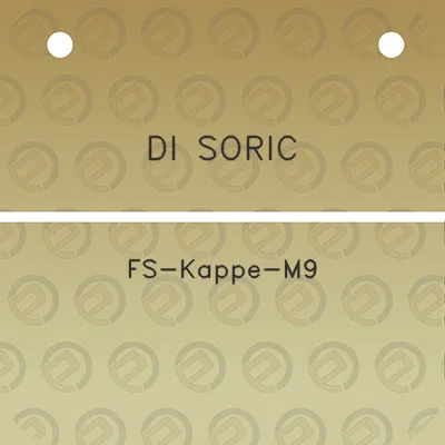 di-soric-fs-kappe-m9