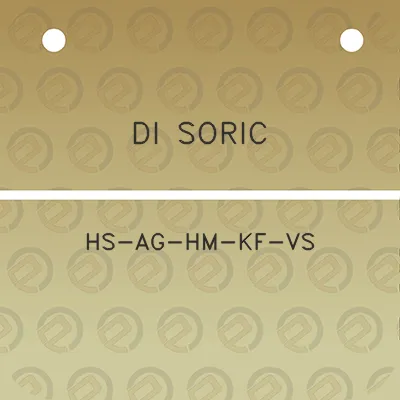 di-soric-hs-ag-hm-kf-vs