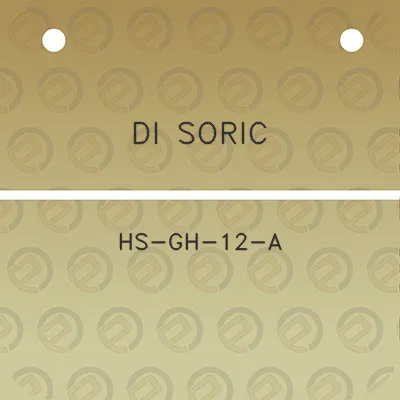 di-soric-hs-gh-12-a