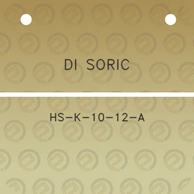 di-soric-hs-k-10-12-a