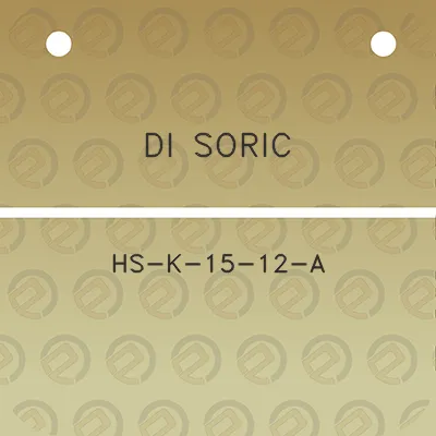 di-soric-hs-k-15-12-a