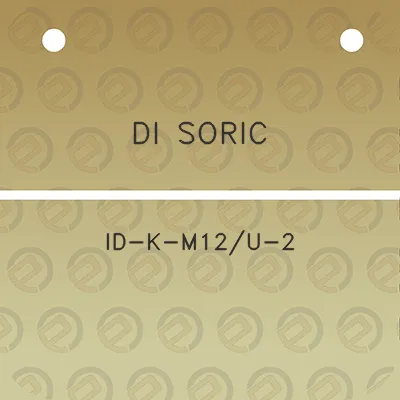 di-soric-id-k-m12u-2