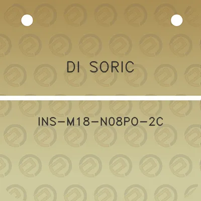 di-soric-ins-m18-n08po-2c