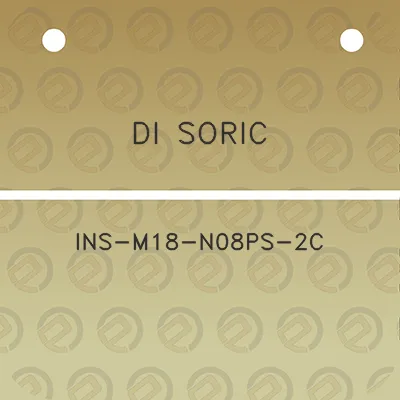 di-soric-ins-m18-n08ps-2c