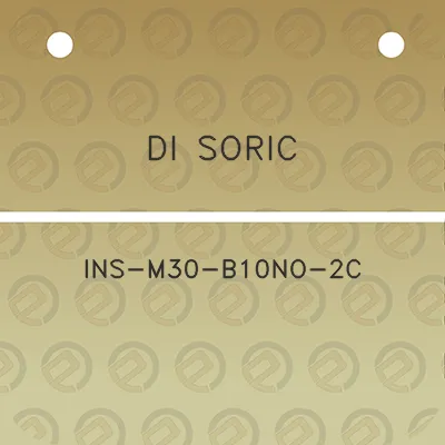 di-soric-ins-m30-b10no-2c