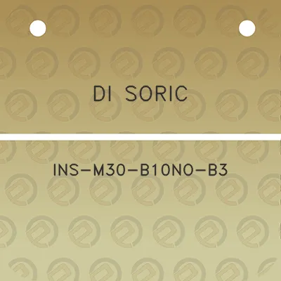 di-soric-ins-m30-b10no-b3