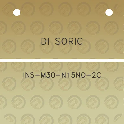 di-soric-ins-m30-n15no-2c