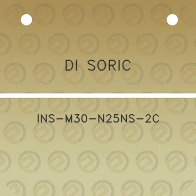 di-soric-ins-m30-n25ns-2c