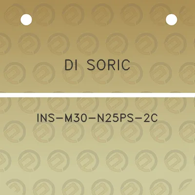 di-soric-ins-m30-n25ps-2c