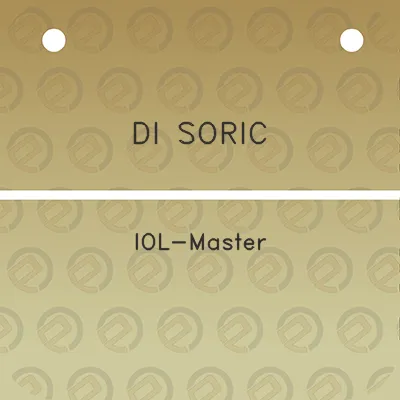 di-soric-iol-master