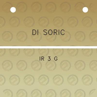 di-soric-ir-3-g