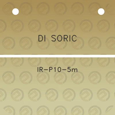 di-soric-ir-p10-5m