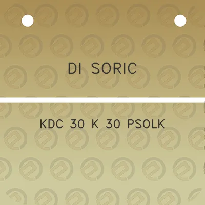 di-soric-kdc-30-k-30-psolk