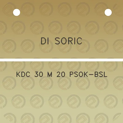 di-soric-kdc-30-m-20-psok-bsl