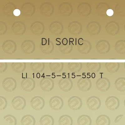 di-soric-li-104-5-515-550-t