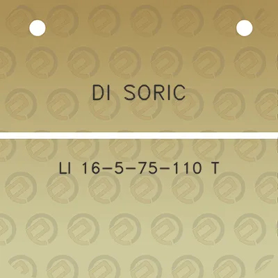 di-soric-li-16-5-75-110-t