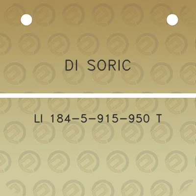 di-soric-li-184-5-915-950-t