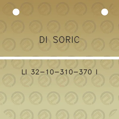 di-soric-li-32-10-310-370-i