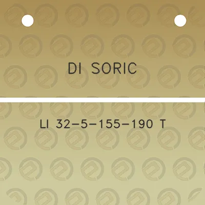 di-soric-li-32-5-155-190-t